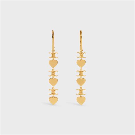 celine gold earrings|celine earrings parlour x.